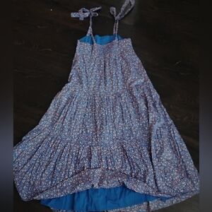 Madewell Blue Floral Dress